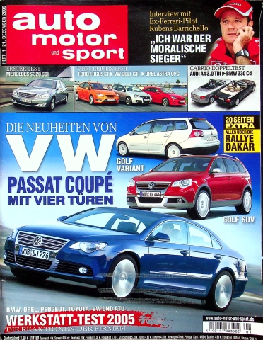 Deckblatt Auto Motor und Sport (01/2005)